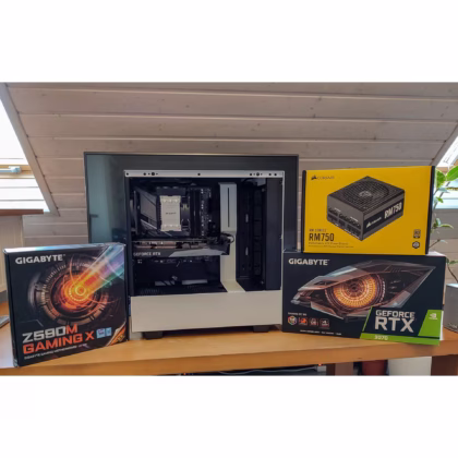 Vorhandene Originalverpackungen und Zubehör für deinen Gaming PC.